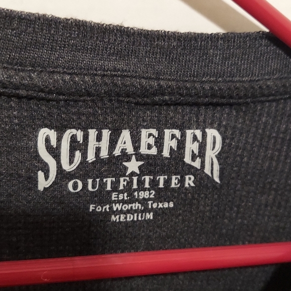 Schaefer Outfitters Mens Long Sleeve Button Up Henley Shirt Joe Rogan Fort Worth - Picture 4 of 6